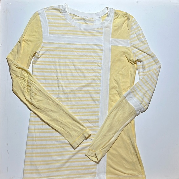 lululemon athletica Tops - Lululemon Athletics Long Sleeve Striped Lightweight Shirt Sz 10 C6
